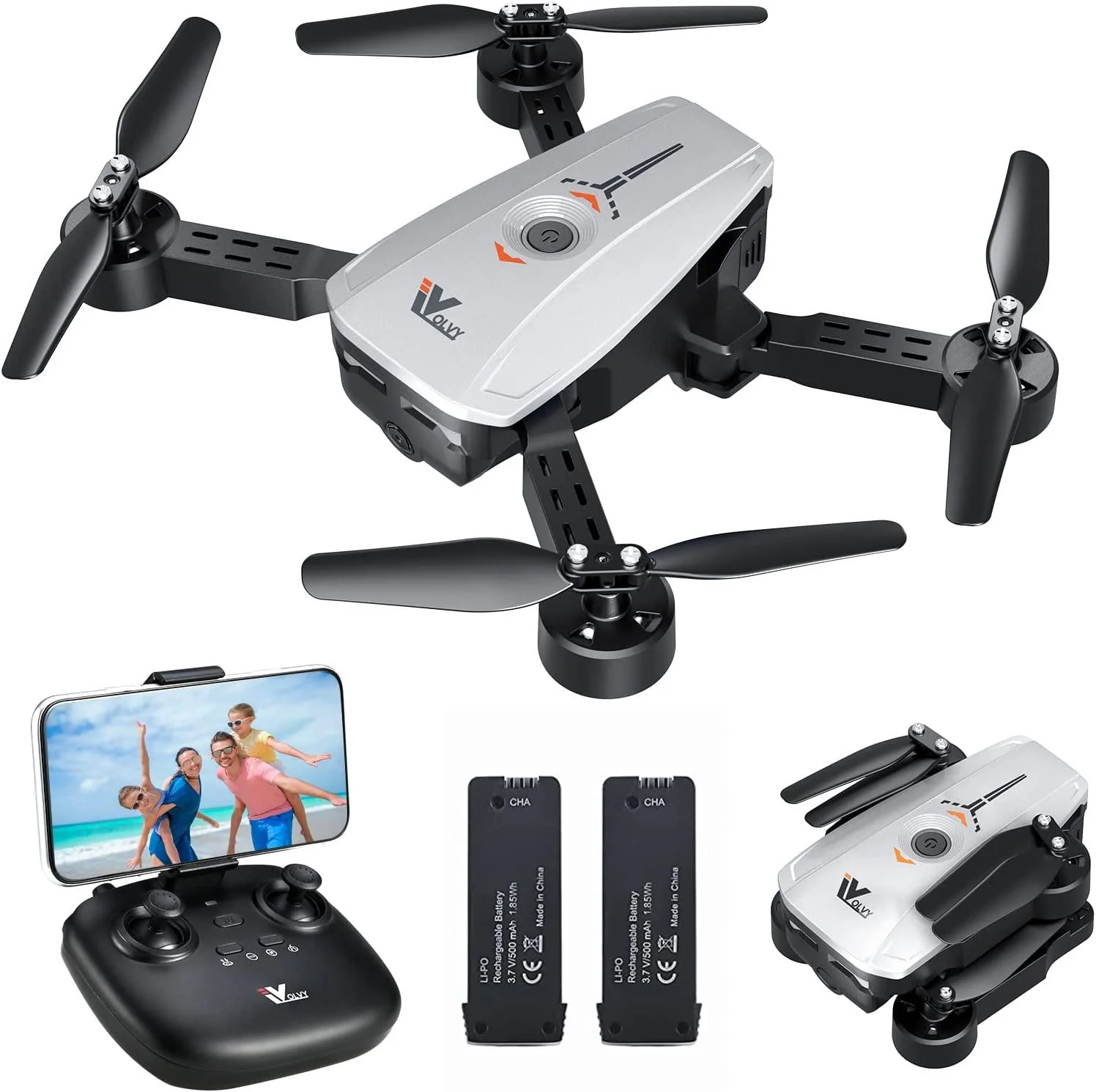 ATTOP X-Pack 3 Camera Drone - FPV Drone with Camera 1080P 164fts Range RC Drone with Voice/Gesture/Gravity Control Gift Ideas