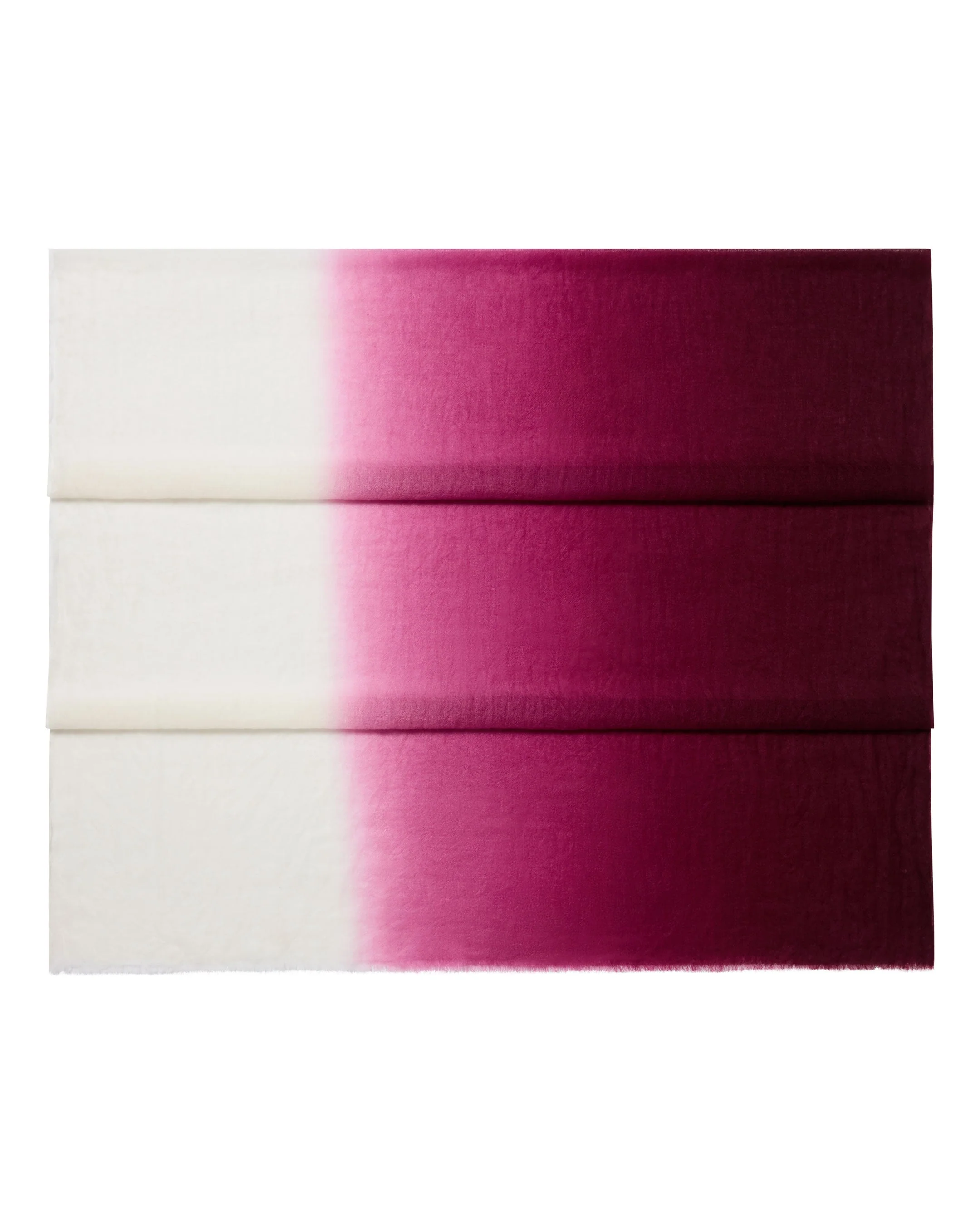 Women's Dip Dye Cashmere Scarf Bordeaux Red
