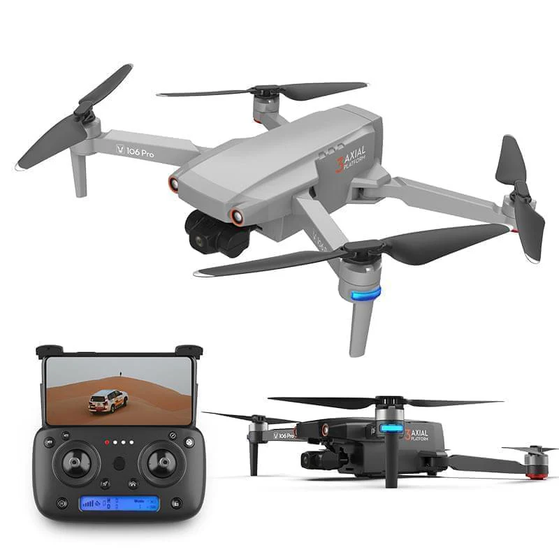 106 Pro Drone - GPS drone 4K HD 3-axis gimbal EIS electronic image stabilization Professional Camera Drone