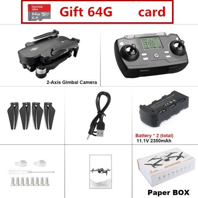 8811 Pro Drone With 32G/64 TF SD Card - 5G WIFI FPV RTR  With 6K HD Camera  2-Axis Anti-Shake Self-Stabilizing Gimbal Dron Professional Camera Drone