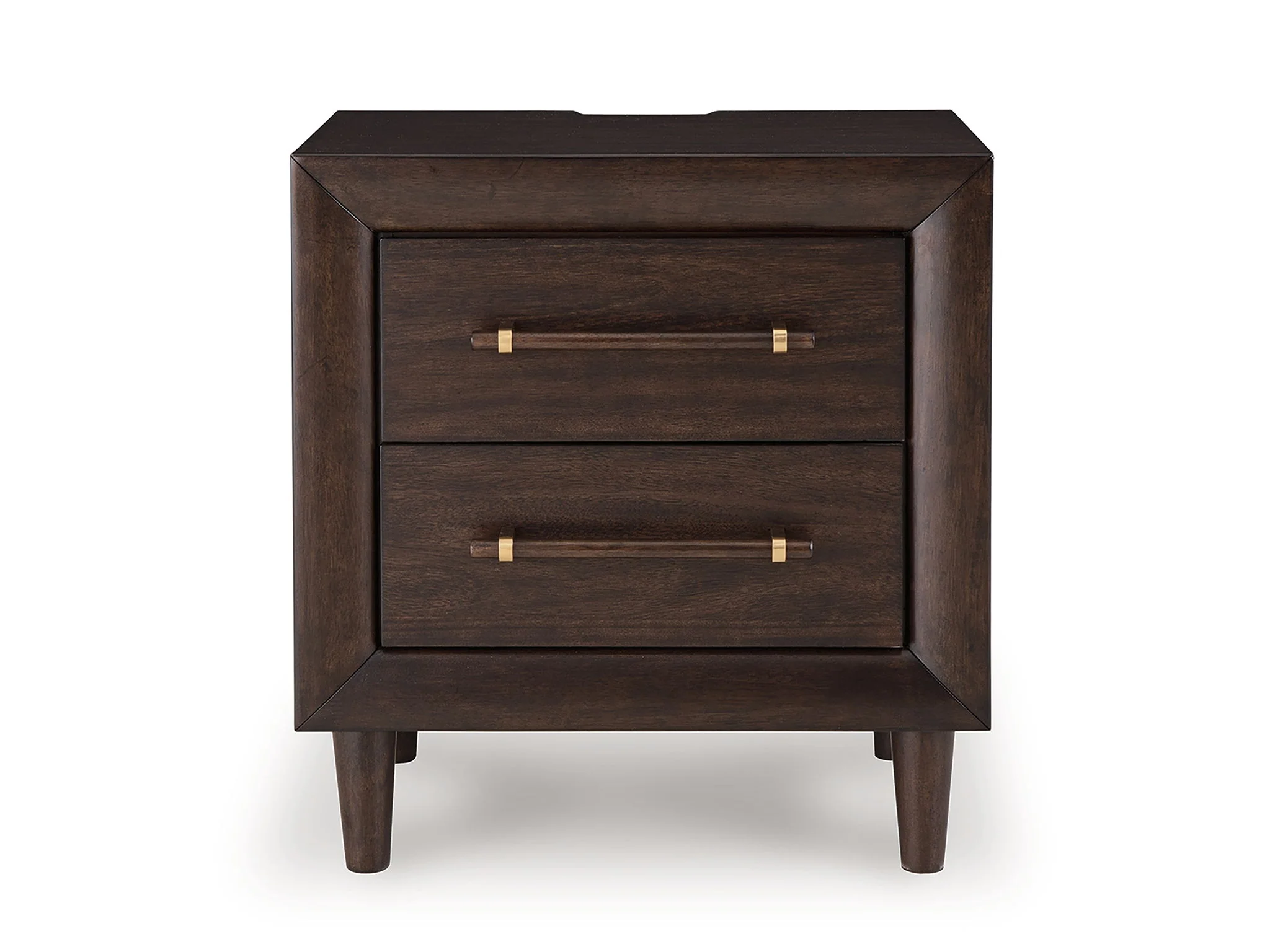 Dantenton - Two Drawer Night Stand - Merlot