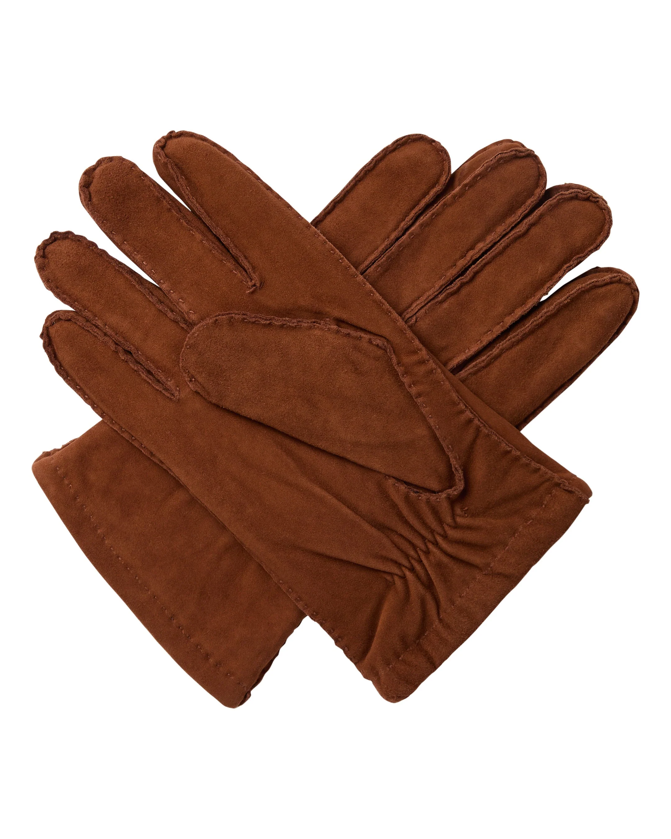 Men's Lambskin Gloves Cognac Brown