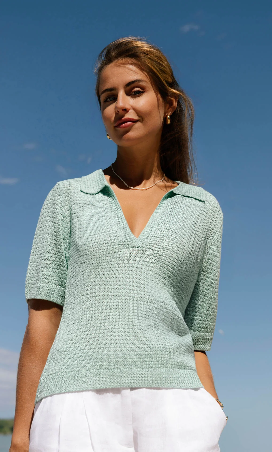 Waverly Knit Polo - Silk & Cashmere