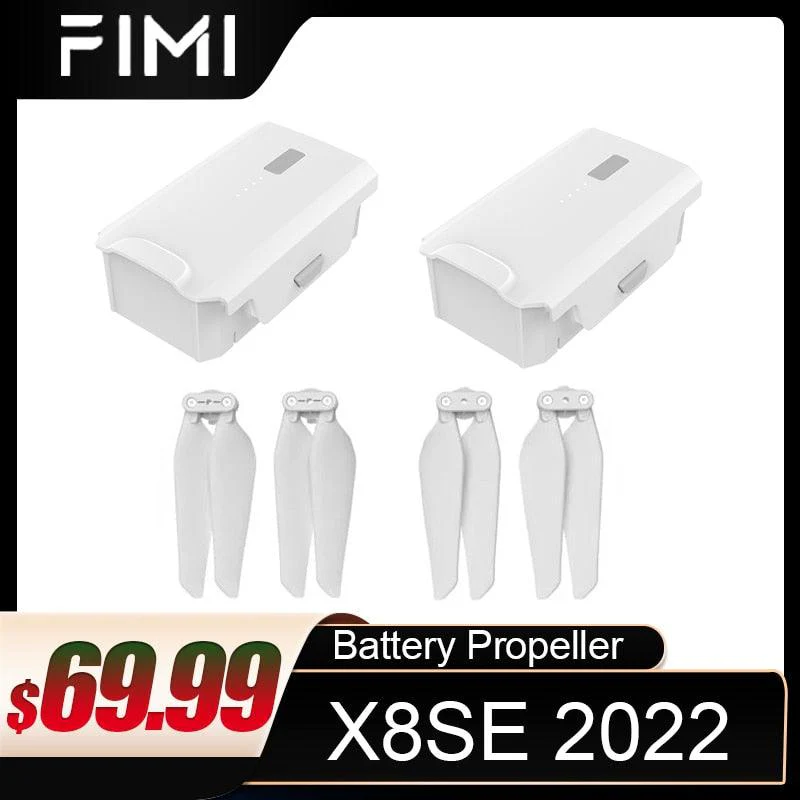 FIMI X8SE 2022 V2 Battery / Propeller - Camera Drone Accessories 4500mAh Lithium Battery Prop Set Replacement Spare Part