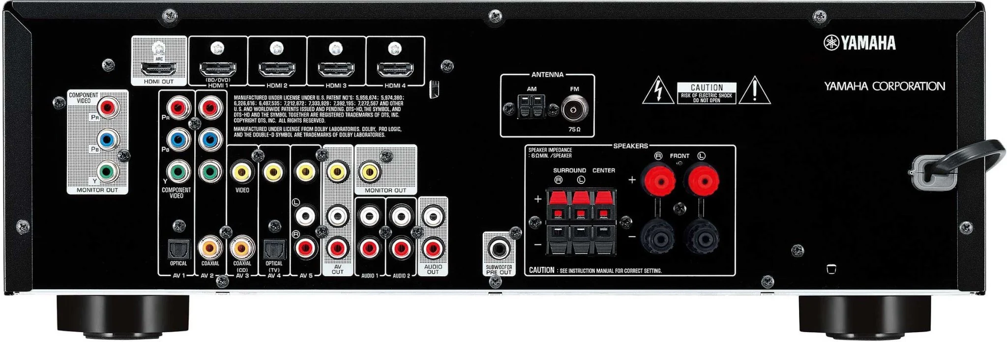 Samsung Region Free Smart Blu-Ray Player with Yamaha Home Theater Receiver and Speakers Package 110 - 220 240 volts