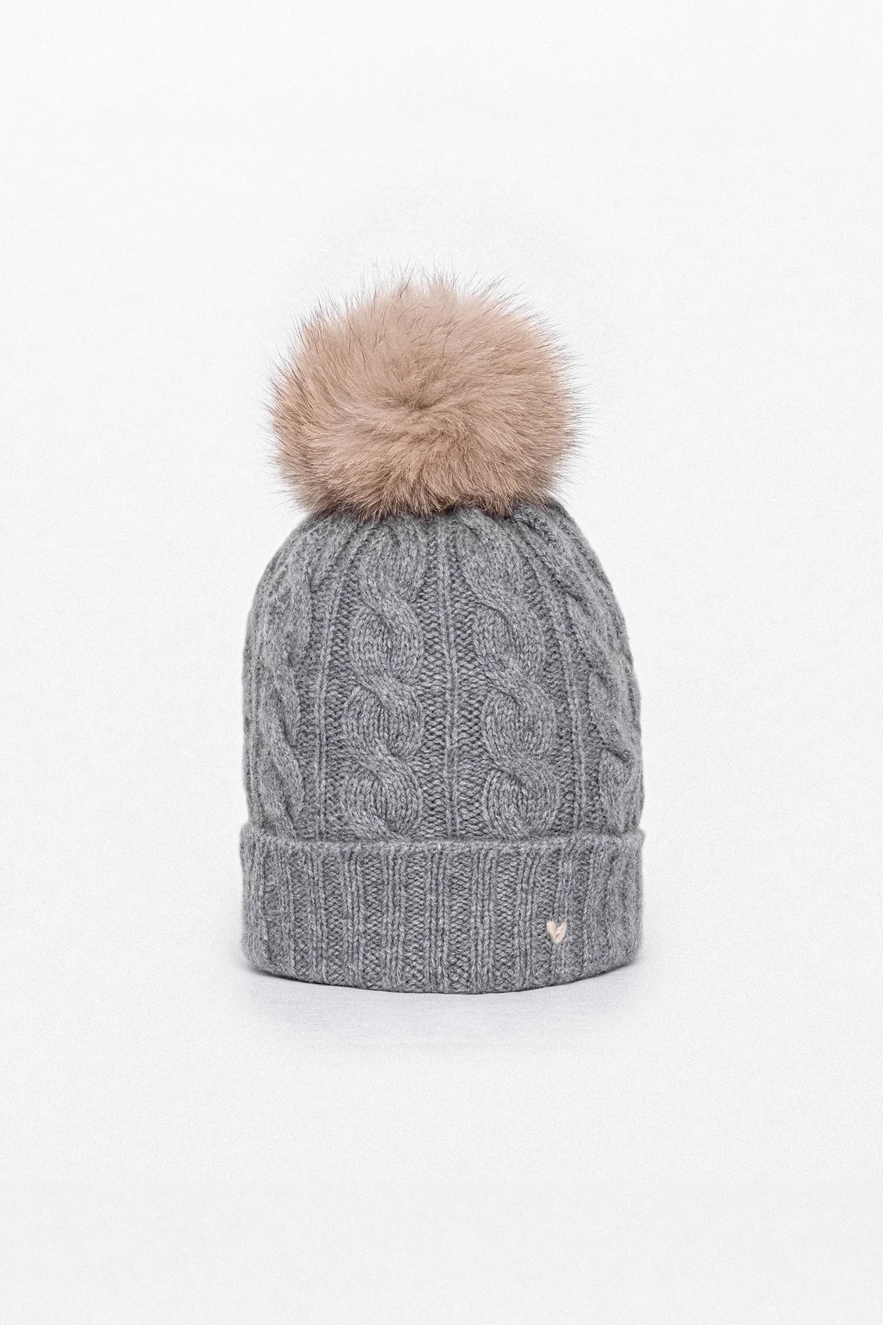The Cable Beanie – Grey Melange