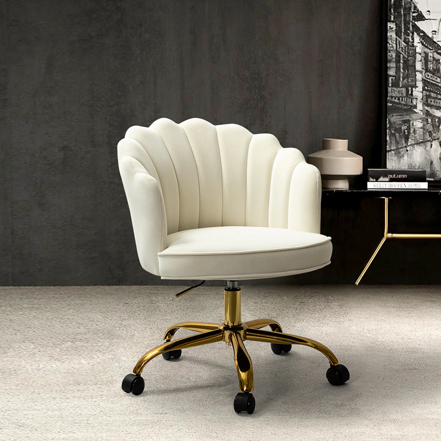 Belanda Task Chair in Ivory