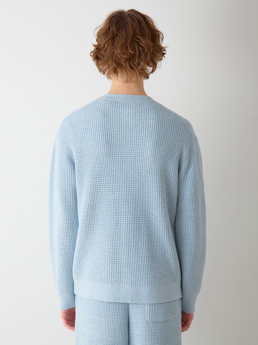 Men's Waffle Heart Sagara Knit Cardigan