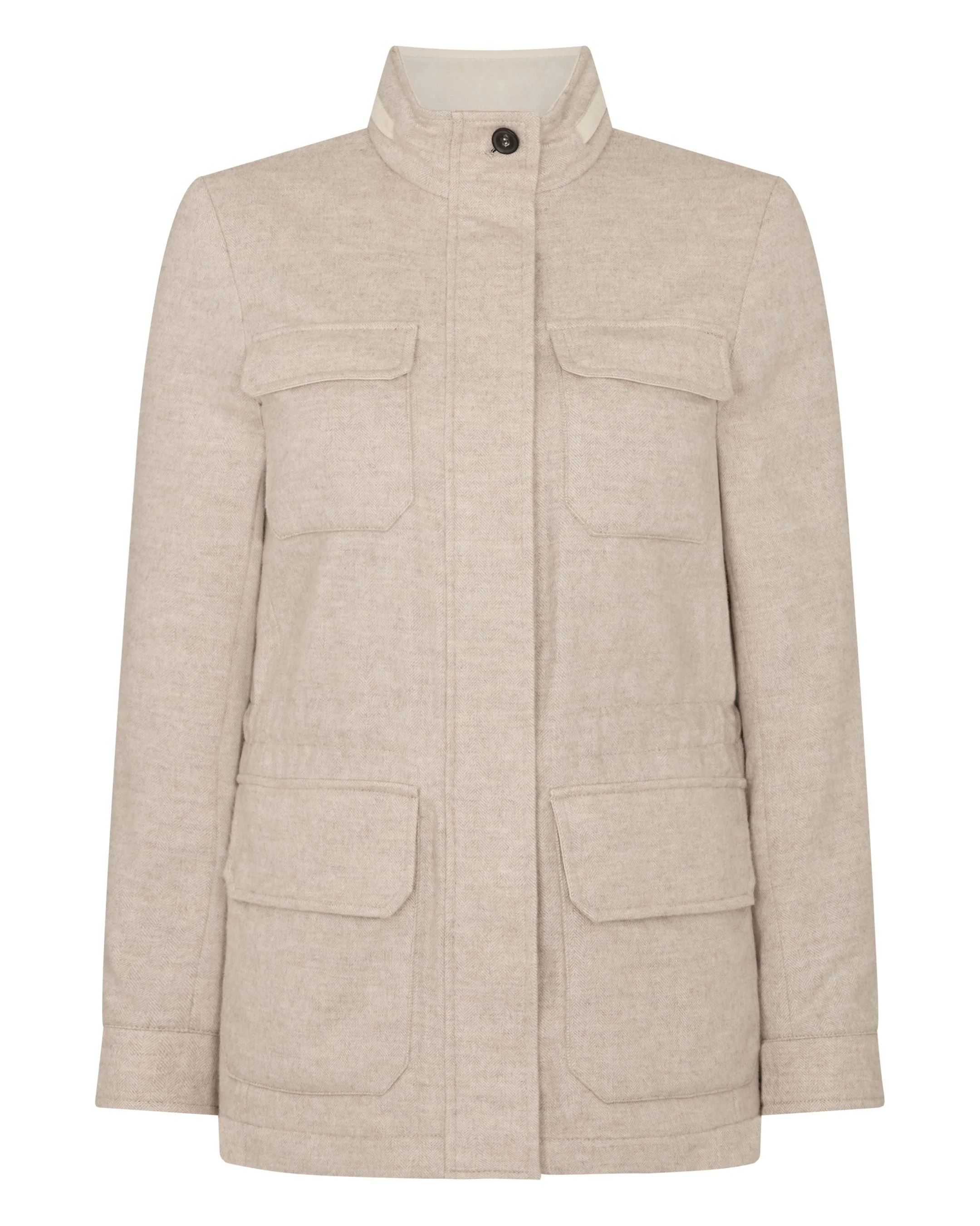 Women's Avola Herringbone Jacket Beige Brown