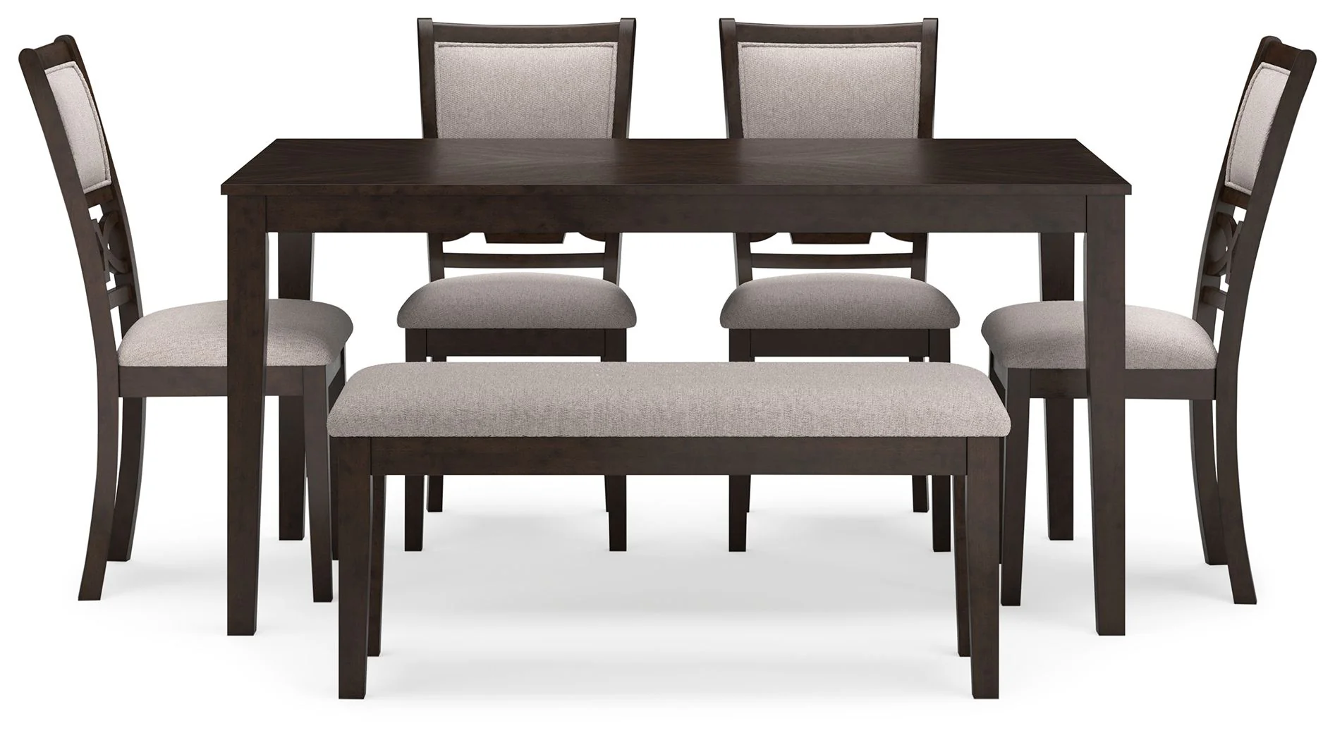 Langwest - Dining Room Table Set (Set of 6) - Brown