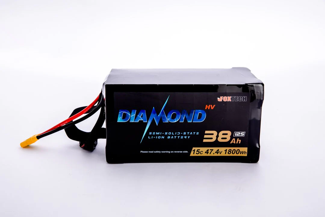 Diamond HVT 12S 47.4V 22Ah 35Ah 44Ah 67Ah 88Ah 134Ah 4.45V/Cell -40℃~60℃ Ultra-Low Temperature Semi Solid State Li-ion Battery for Drone