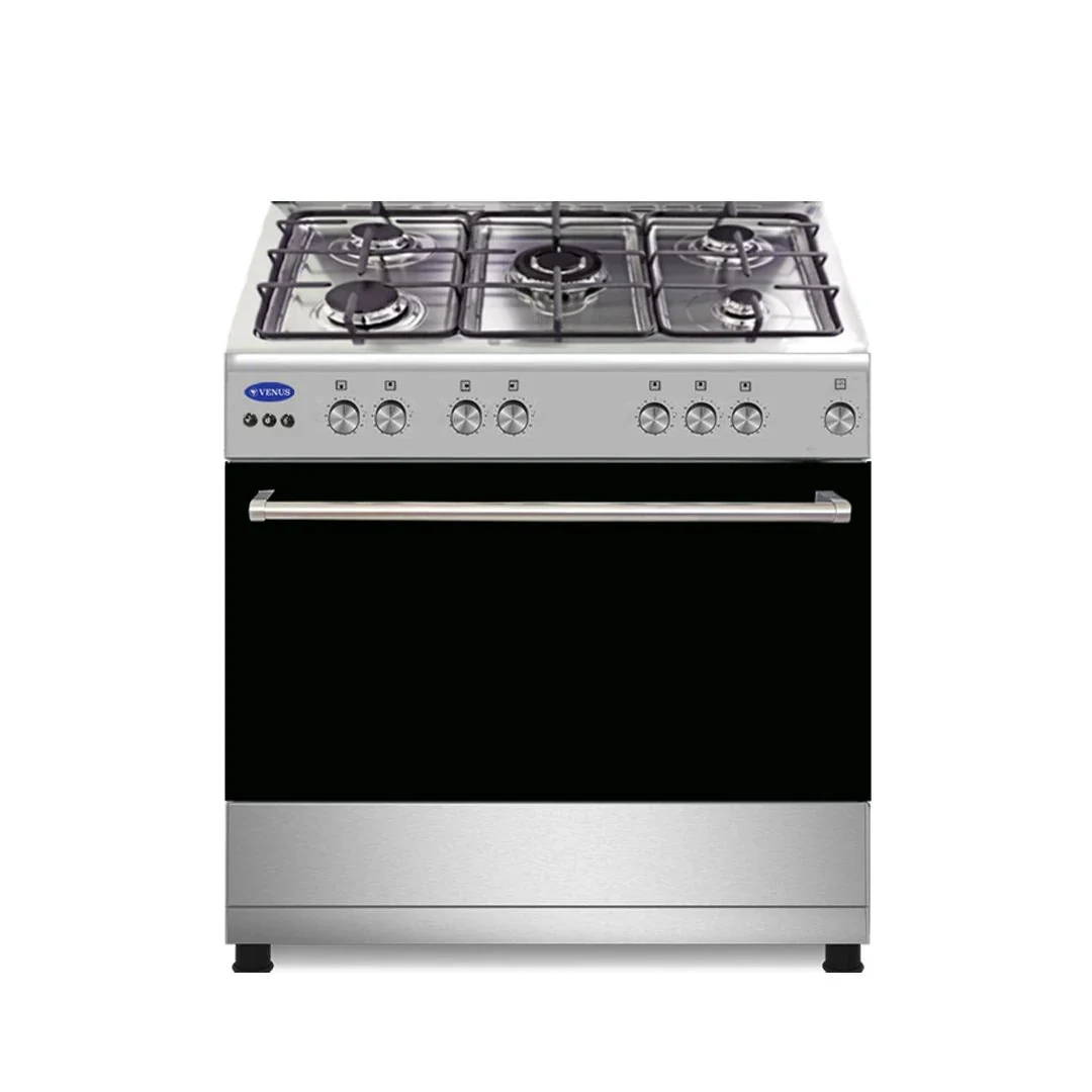 Dynastar VenusVC9060ESD 220 volt gas range 36 inch Five burner slide in stainless steel 36