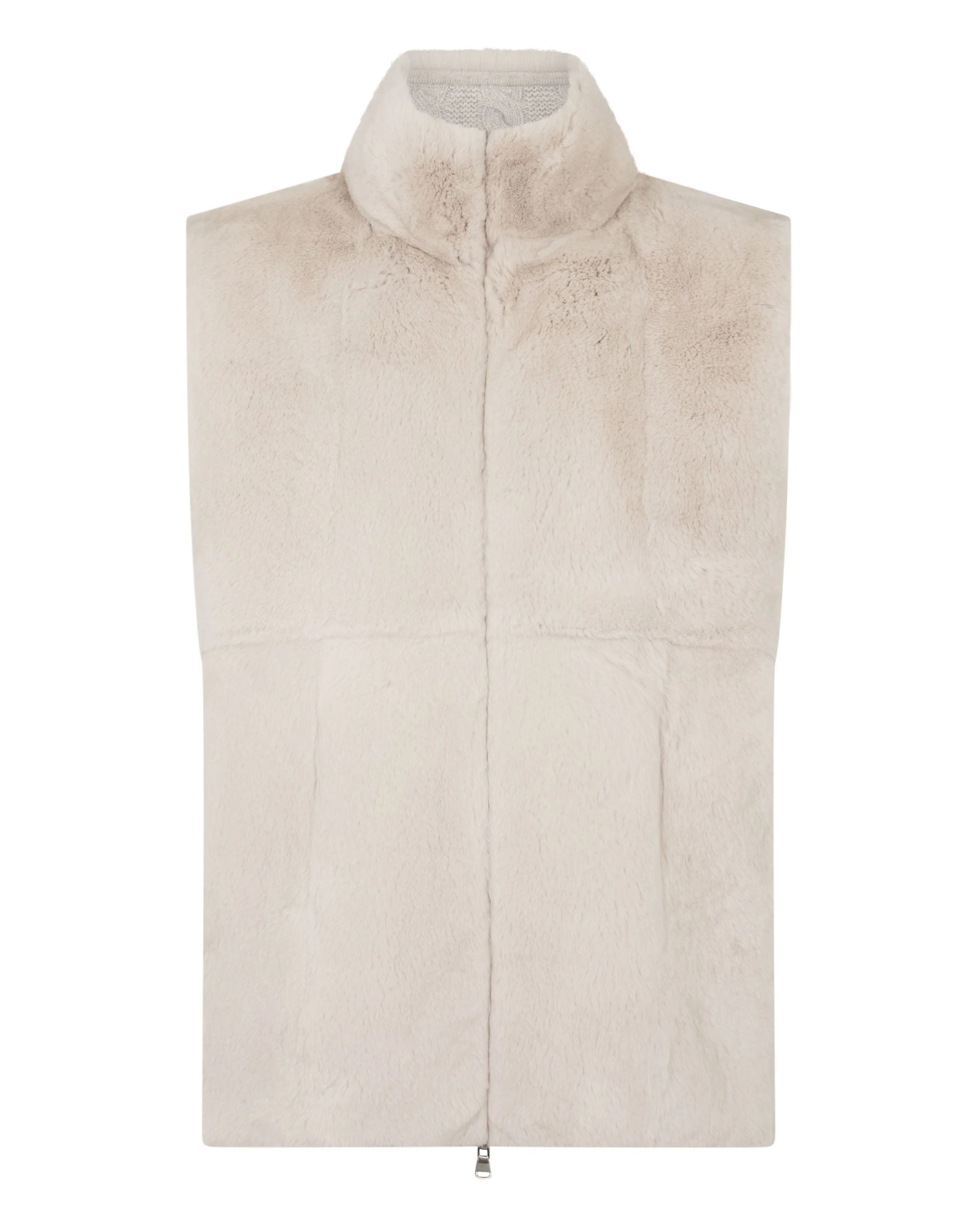 Men's Dolomiti Cable Fur Gilet Ash Grey Marl