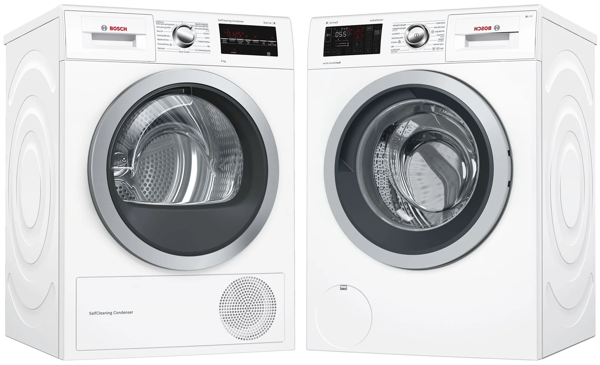 Bosch WAT28461/WTG86400 220v 50hz Front Load Washer/Dryer Combo Pack