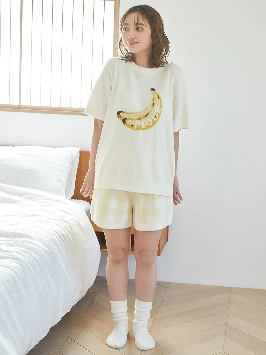 Fruit Jacquard Pullover Tops