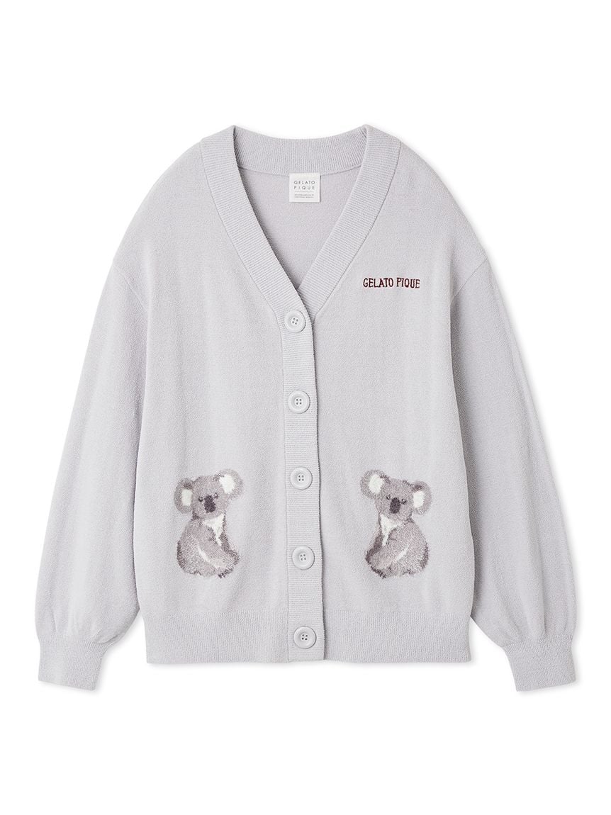 Koala Jacquard Airy Moco Cardigan