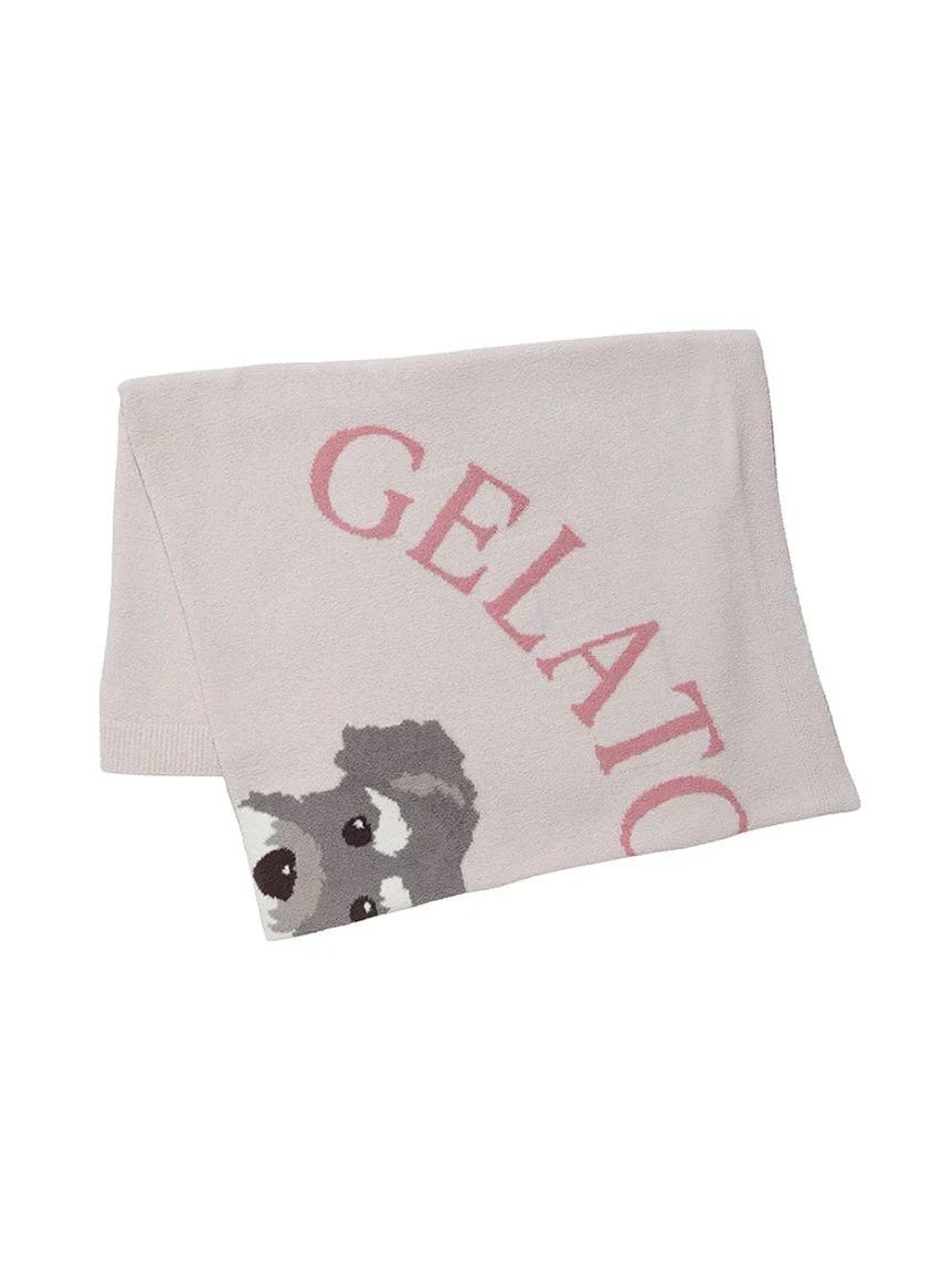 Schnauzer Airy Moco Jacquard Blanket