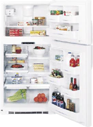 220 Volt GE GTG22JBWW 22 Cubic Feet Top Mount Refrigerator