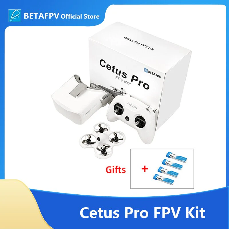 BETAFPV Cetus Pro /Cetus FPV Kit - Indoor Racing RC Drone RTF/BNF VTX Frsky D8 vtx LiteRadio 2 SE Transmitter 14DBI VR02 Goggles