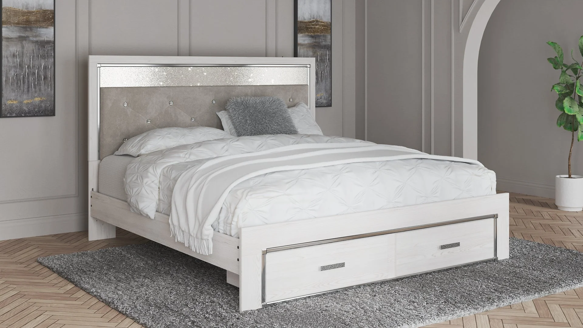 Altyra Panel Bookcase Bed