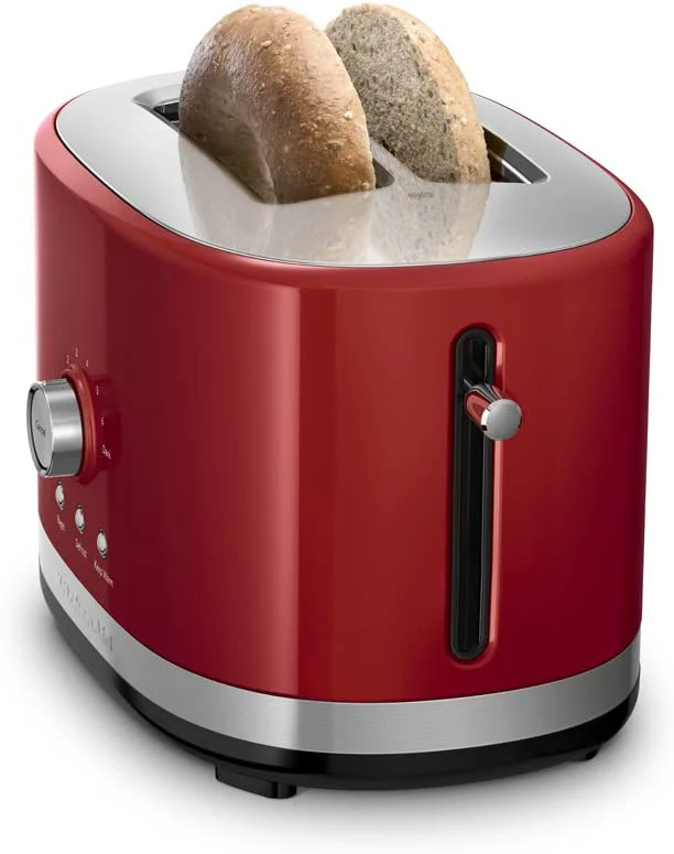 KitchenAid 220 volt 5KMT2116 Wide slot 2 slice Toaster 220v 240 volts Empire red color 5KMT2116ER