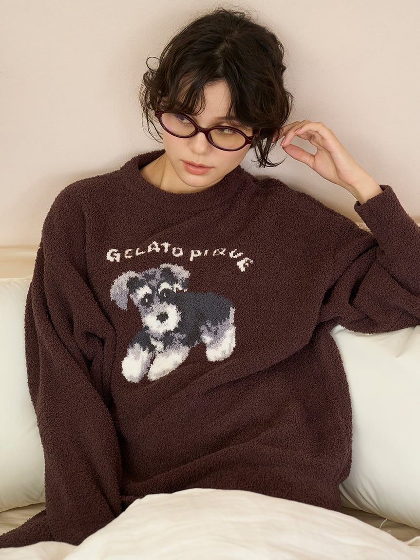 Baby Moco Dachshund / Schnauzer Jacquard Pullover & Pants Set