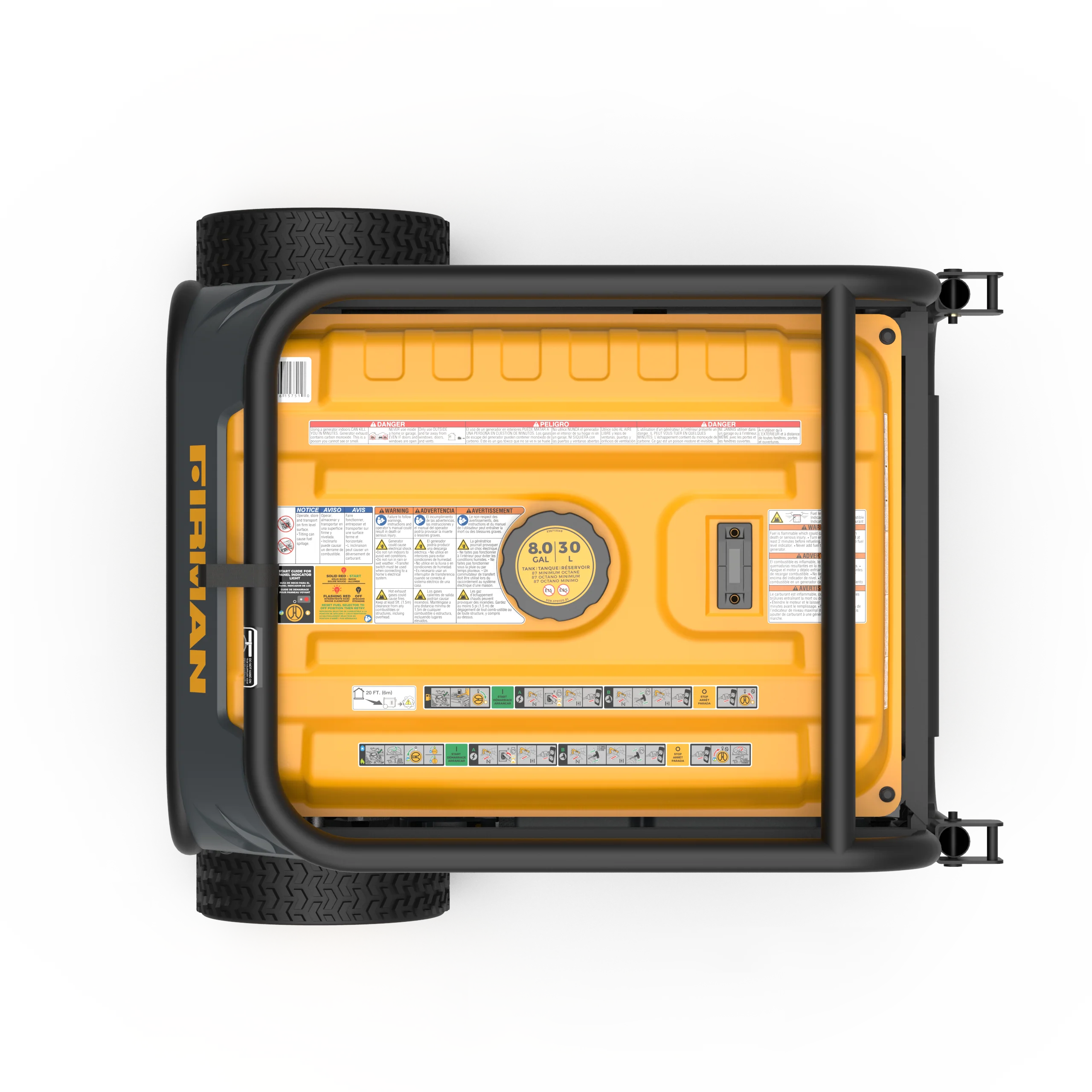 Dual Fuel Portable Generator 5700W Recoil Start 120/240V