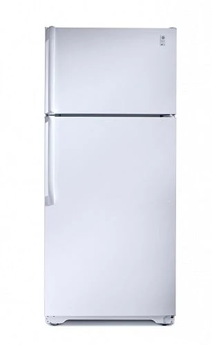 220 Volt GE GTE17GBCWW 17 Cu. Ft. Top Mount Refrigerator