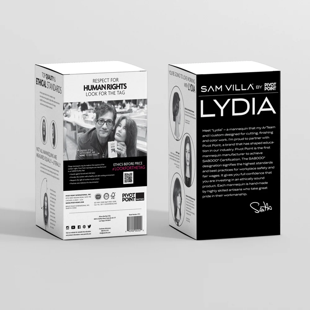 Mannequin Head with Hair - LYDIA