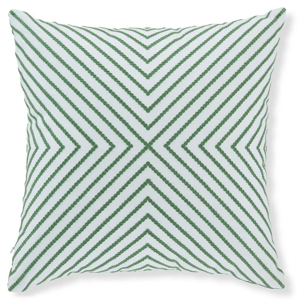 Bellvale - Pillow (Set of 4) - Green / White
