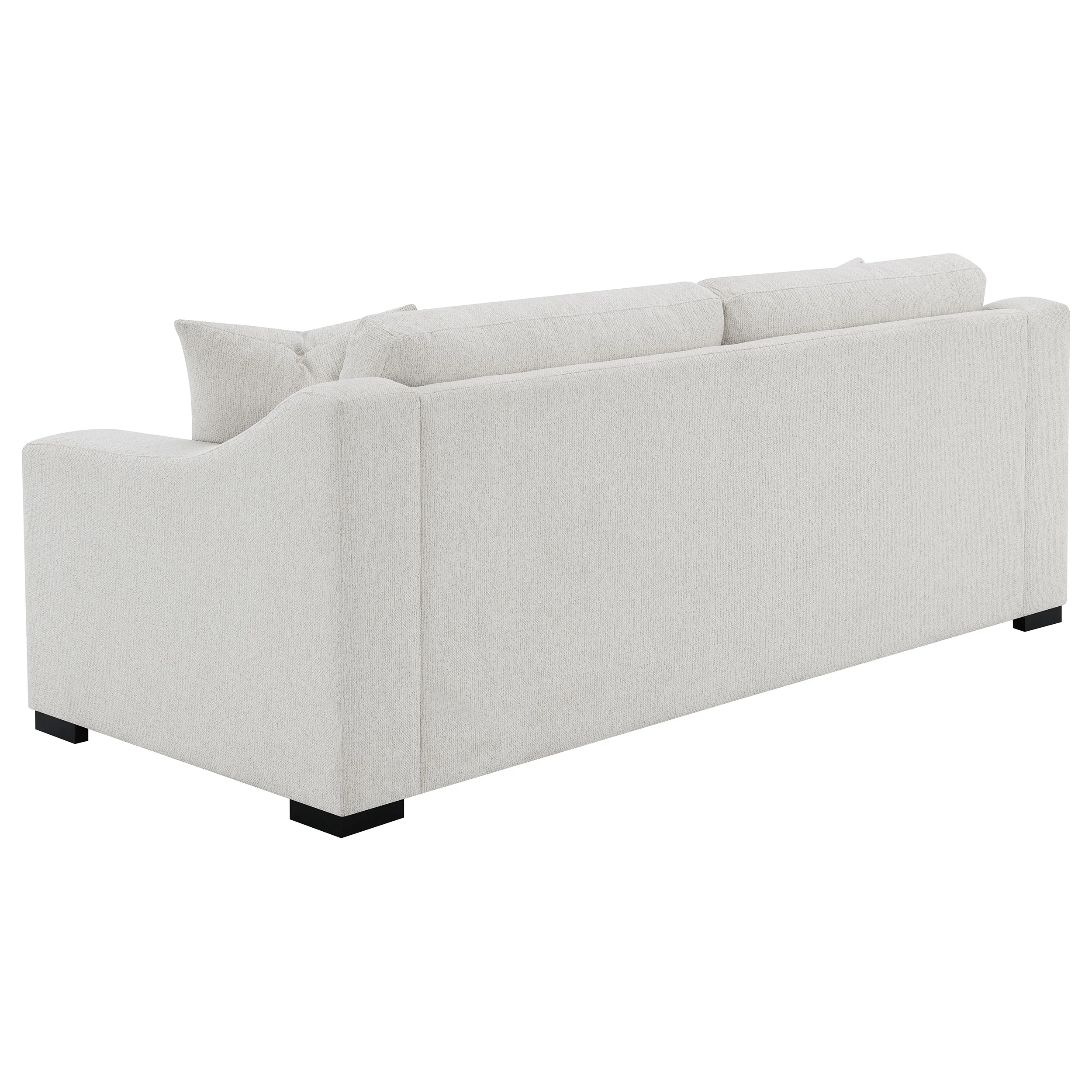 Ashlyn Fabric Upholstered Track Arm Sofa Sand