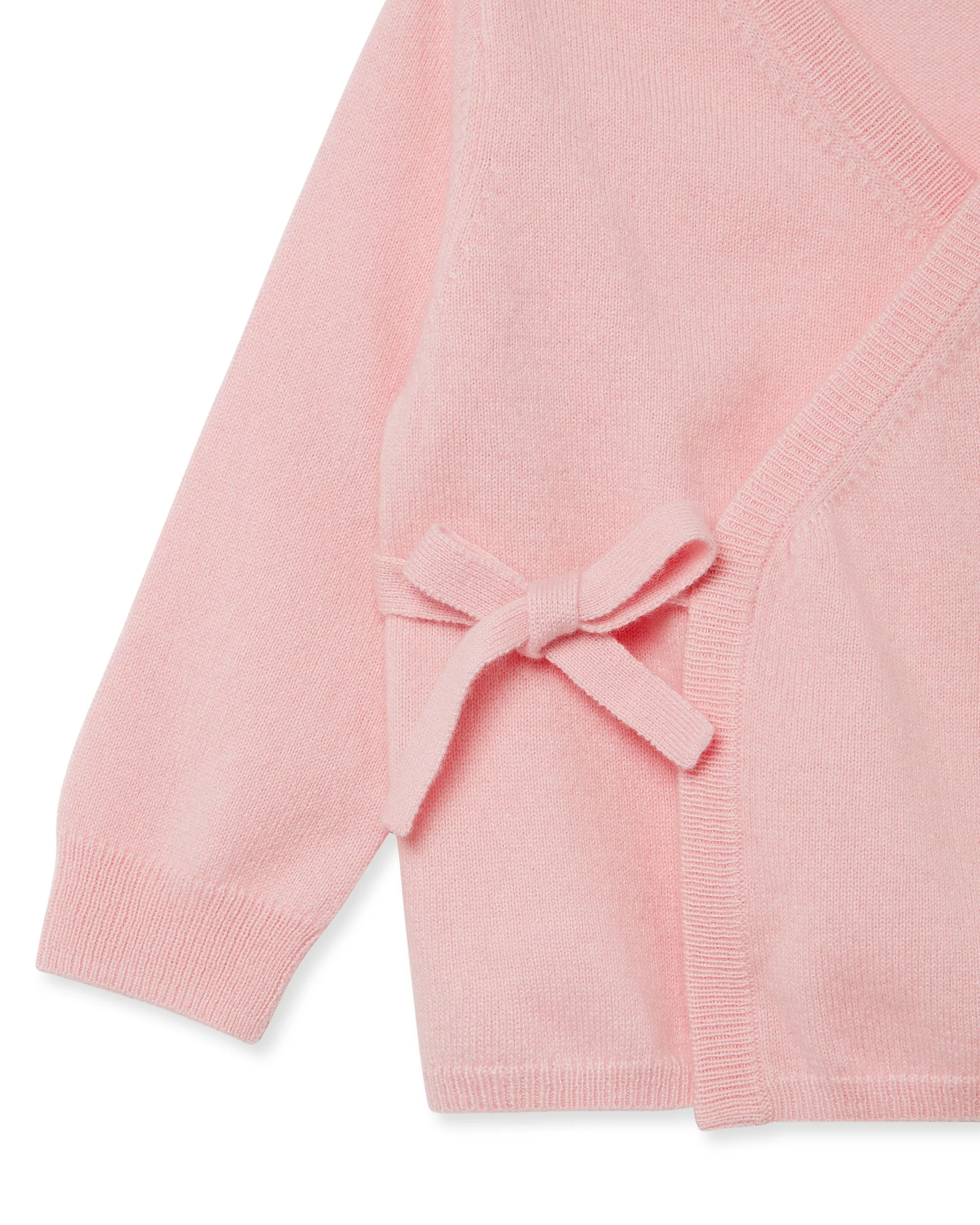 Wrap Cashmere Cardigan Pale Pink