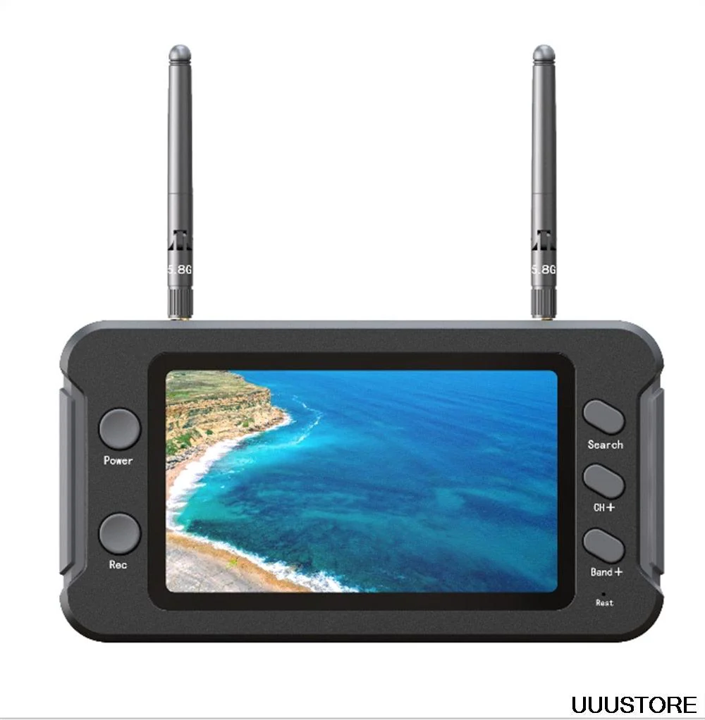 4.3 Inch FPV Monitor - 800x480 IPS HD Display 5.8GHz 40CH Diversity Receiver For RC Drone Radio Controller