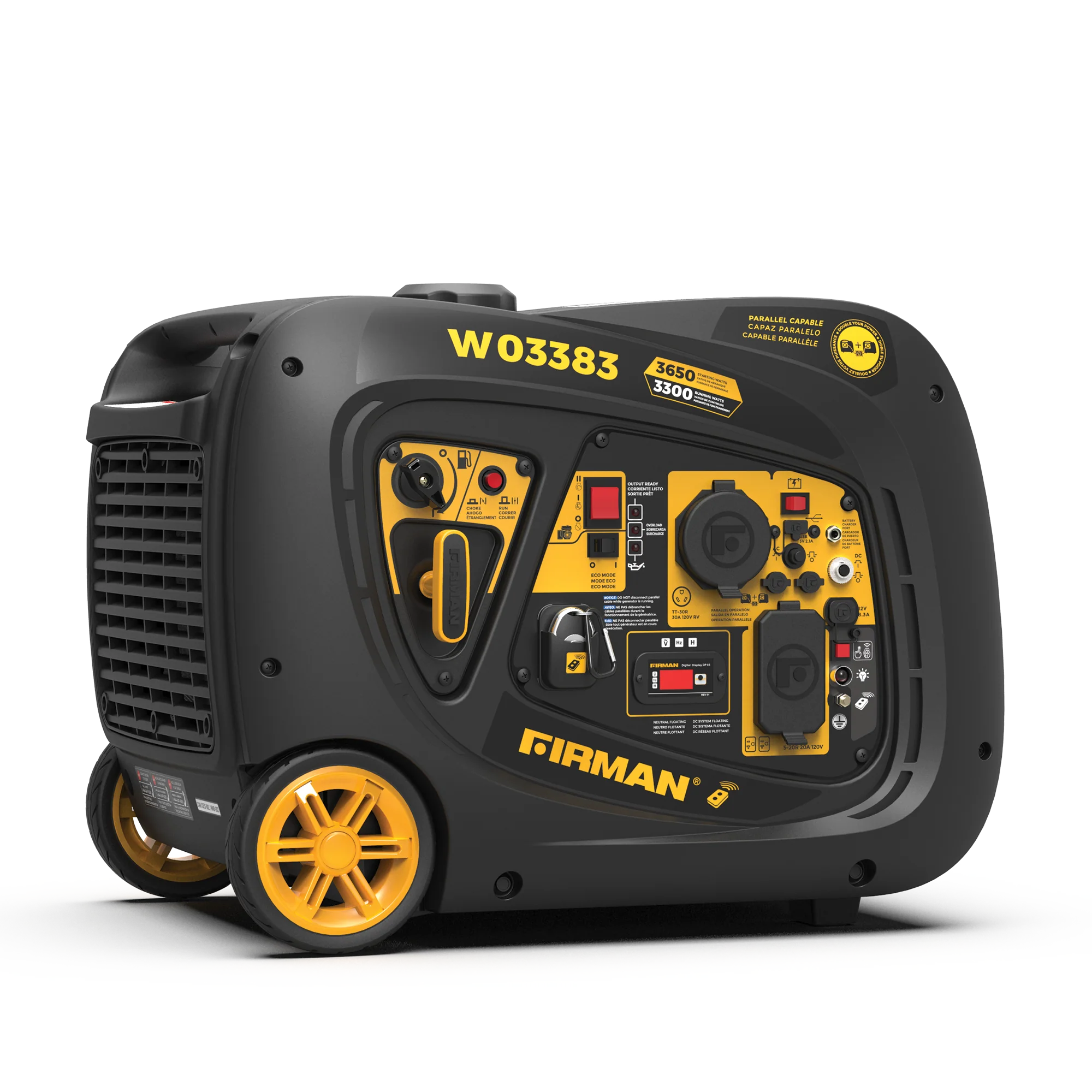 Refurbished Inverter Portable Generator 3650W Remote Start