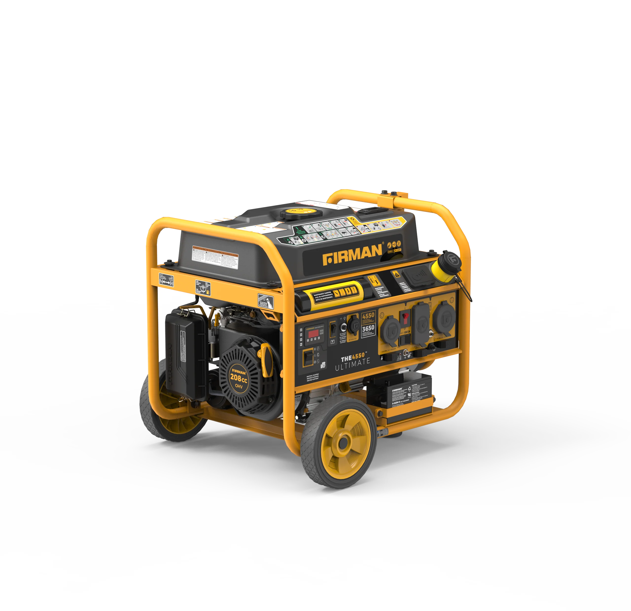 Gas Portable Generator 4550W Remote Start 120/240V