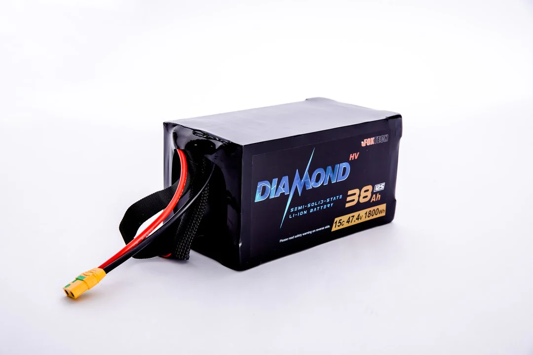 Diamond HVT 12S 47.4V 22Ah 35Ah 44Ah 67Ah 88Ah 134Ah 4.45V/Cell -40℃~60℃ Ultra-Low Temperature Semi Solid State Li-ion Battery for Drone
