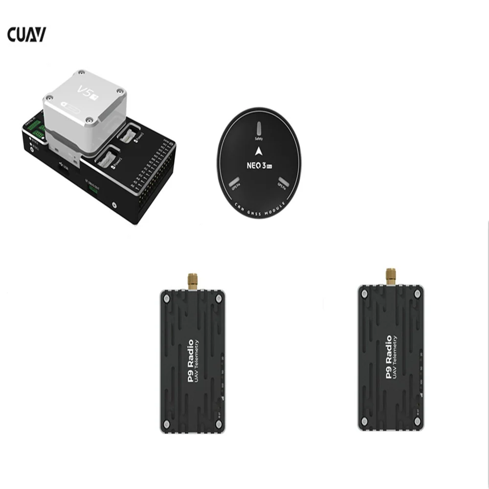 CUAV P9 Radio Data And Pixhawk Drone Fpv V5+ Flight Controller NEO 3 Pro GPS Telemetry Combo