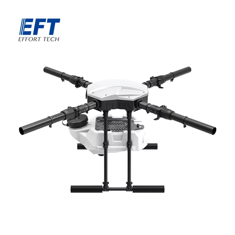EFT E410P 10L Agriculture Drone - 4 Axis Agriculture Drone frame  10L Water Tank 30inch Propeller Compact With Hobbywing X8, JIYI K3A Pro,Skydroid H12