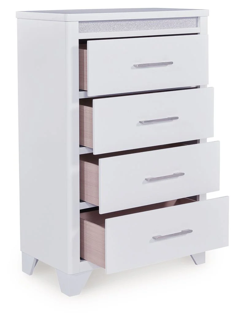 Jarlee - Four Drawer Chest - White