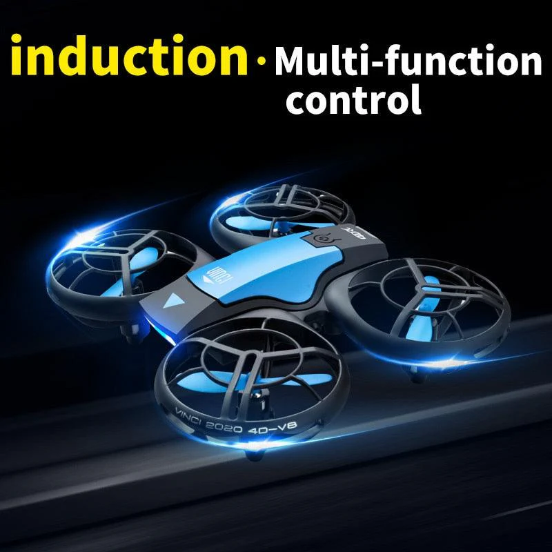 4DRC V8 Mini Drone - 4K 1080P HD Wide Angle Camera WiFi FPVDrone Height Keep Foldable Quadcopter Toy Gift