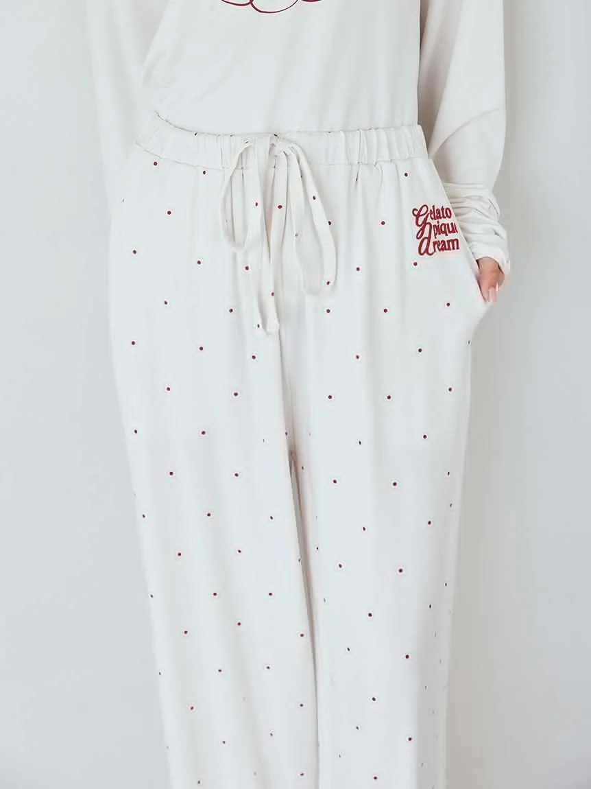 Hot Fabric Rayon Dot Pants