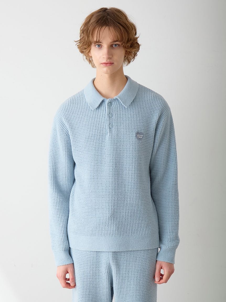 Men's Waffle Heart Sagara Knit Shirt