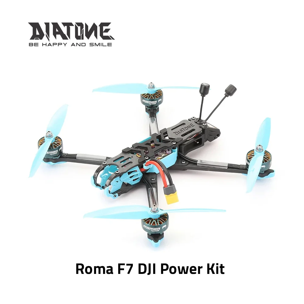 DIATONE Roma F7 6S DJI Power Kit - (NO DJI INSIDE)  Mamba F7 Flight Controller and ESC with LHCP Antenna and GPS Racing Drone Quadc