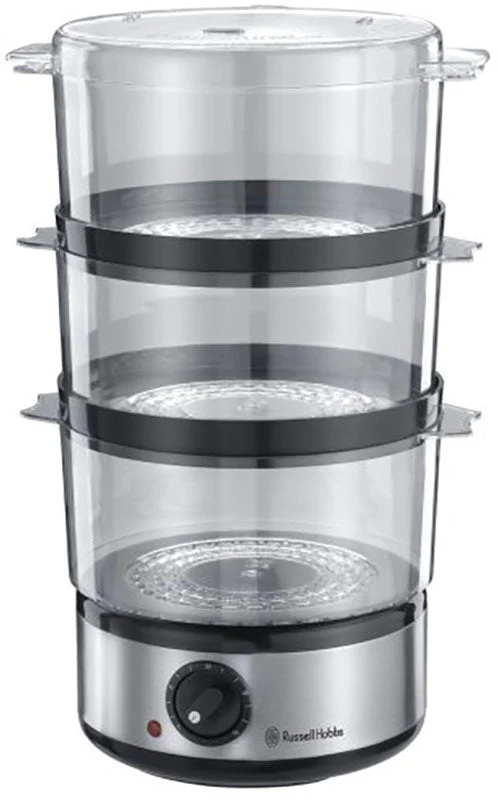 Russell Hobbs Food Collection Compact Food Steamer 220 240 volts, 7 L - Brushed Stainless Steel- (14453-00)