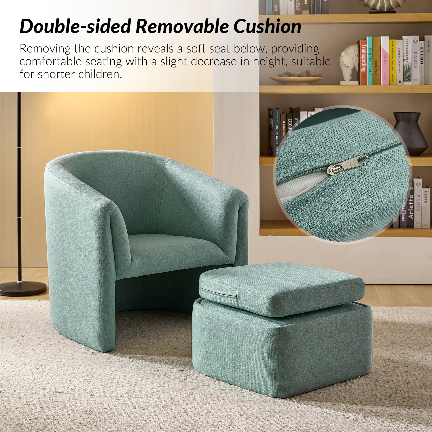 Arturo Armchair in Teal