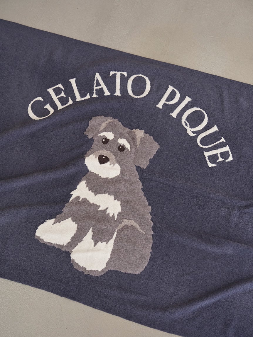 Schnauzer Airy Moco Jacquard Blanket