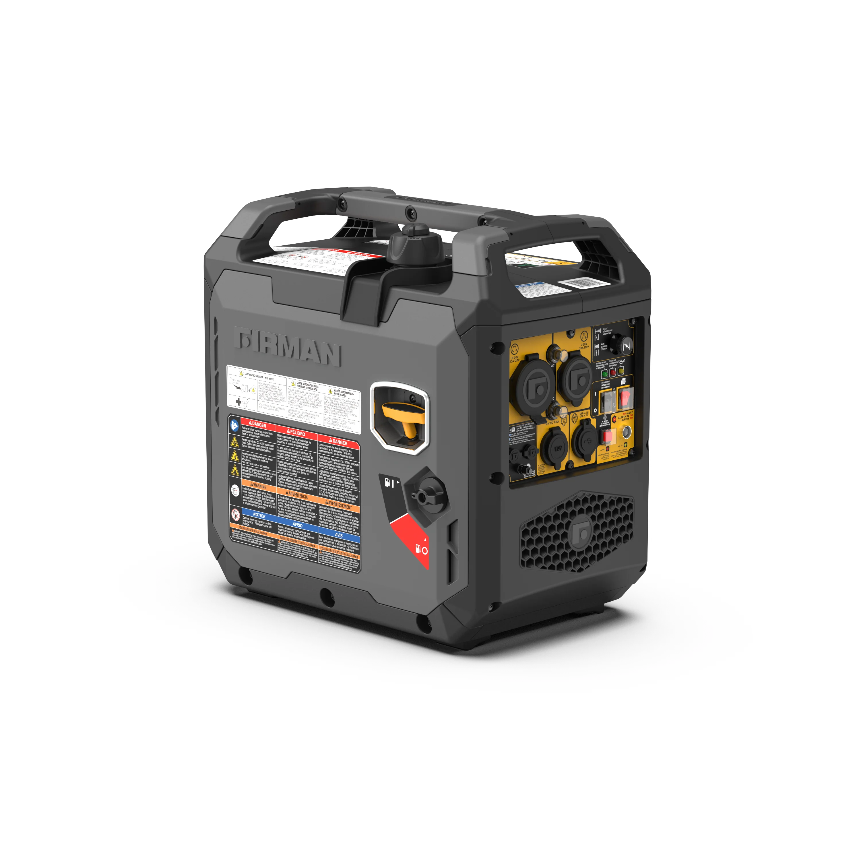 Inverter Gas Portable Generator 2500W Recoil Start with CO ALERT