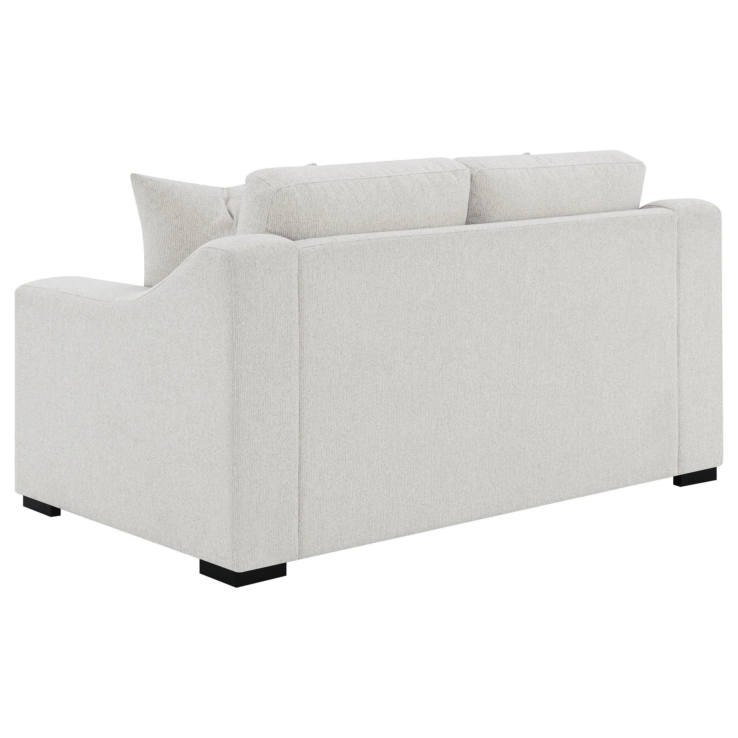 Ashlyn Fabric Upholstered Track Arm Loveseat Sand