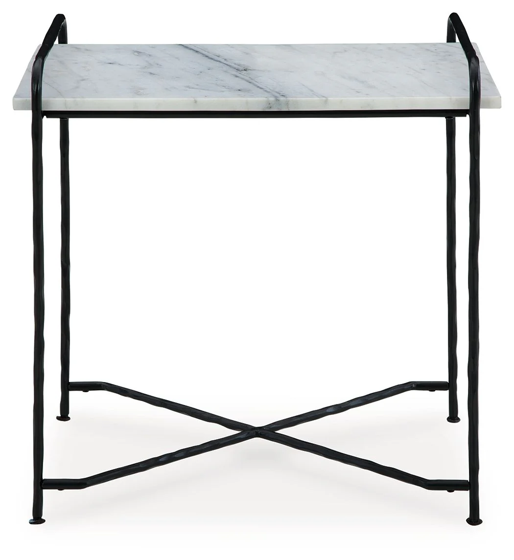 Ashber - Accent Table - White / Black