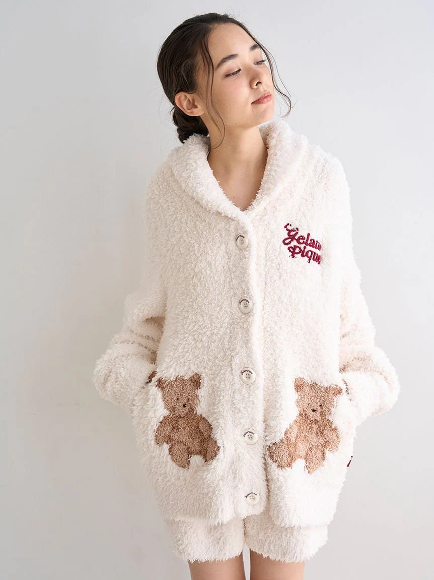 [HOLIDAY] Gelato Snow Bear Jacquard Shawl Cardigan